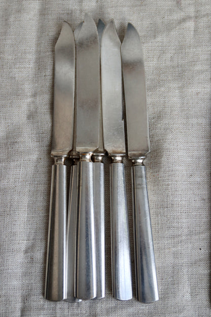 28 Piece Vintage Set of Rogers Sterling Silver Plated Knives and Forks