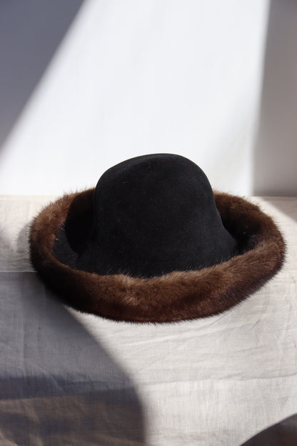Vintage Lenore Marshall Fur Rim Hat