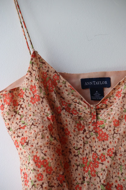 Ann Taylor Floral Silk Top