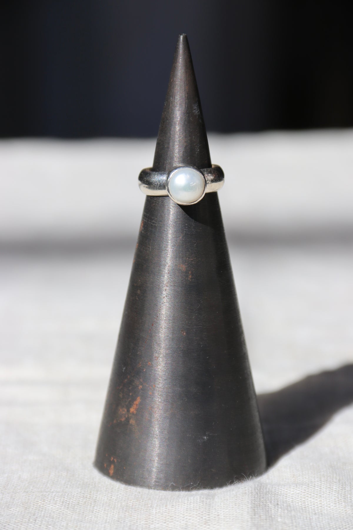 Sterling Silver and Pearl Ring