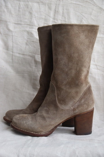 Fiorentini + Baker Brown Suede Heeled Boots