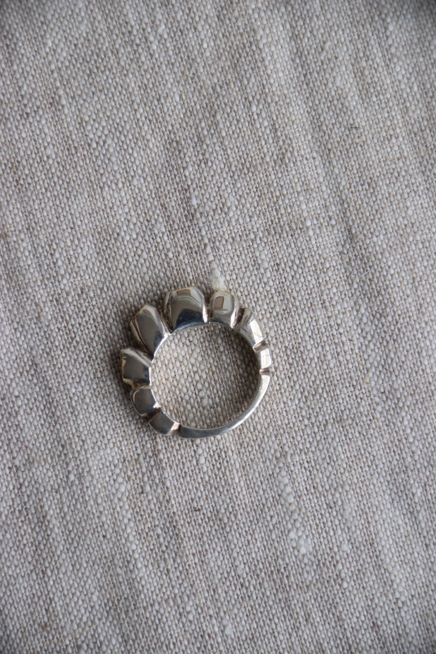 Sterling Silver Ring with 18k Details