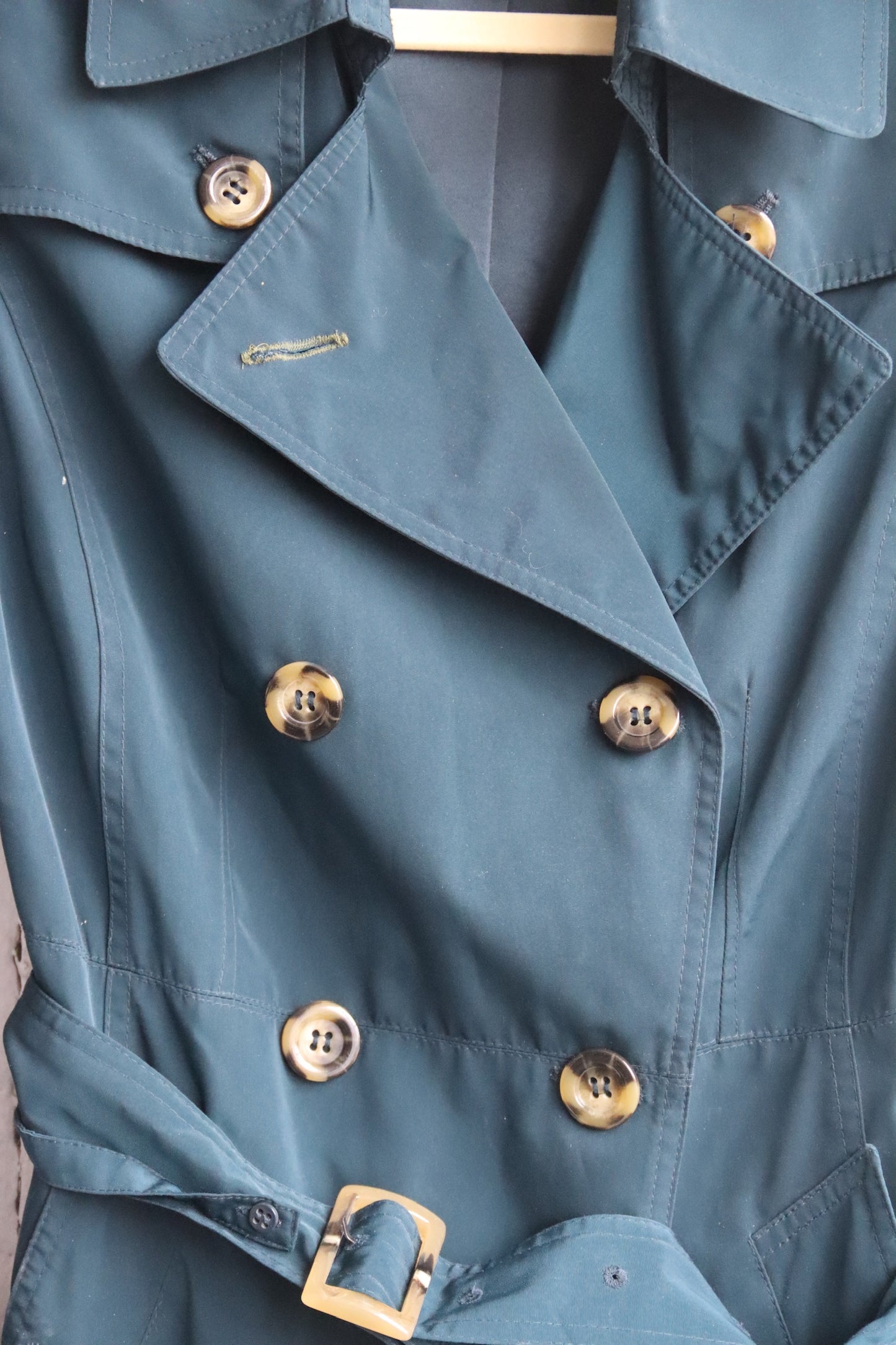 London Fog Green Trench Coat