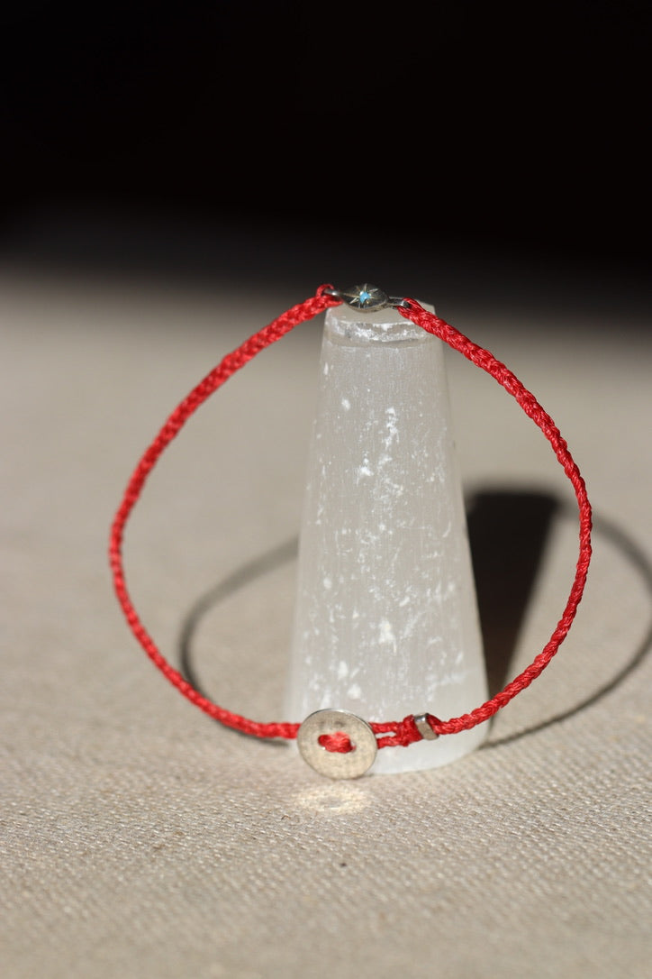 Scosha Scarlet Tiny Evil Eye Bracelet