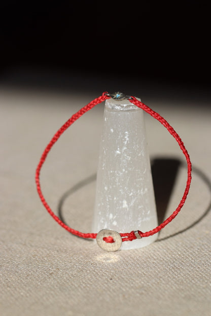 Scosha Scarlet Tiny Evil Eye Bracelet