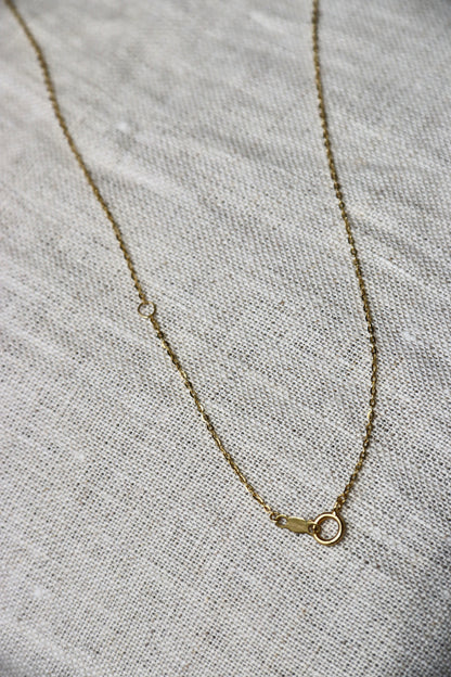 10K Yellow Gold "Nana" Heart Necklace