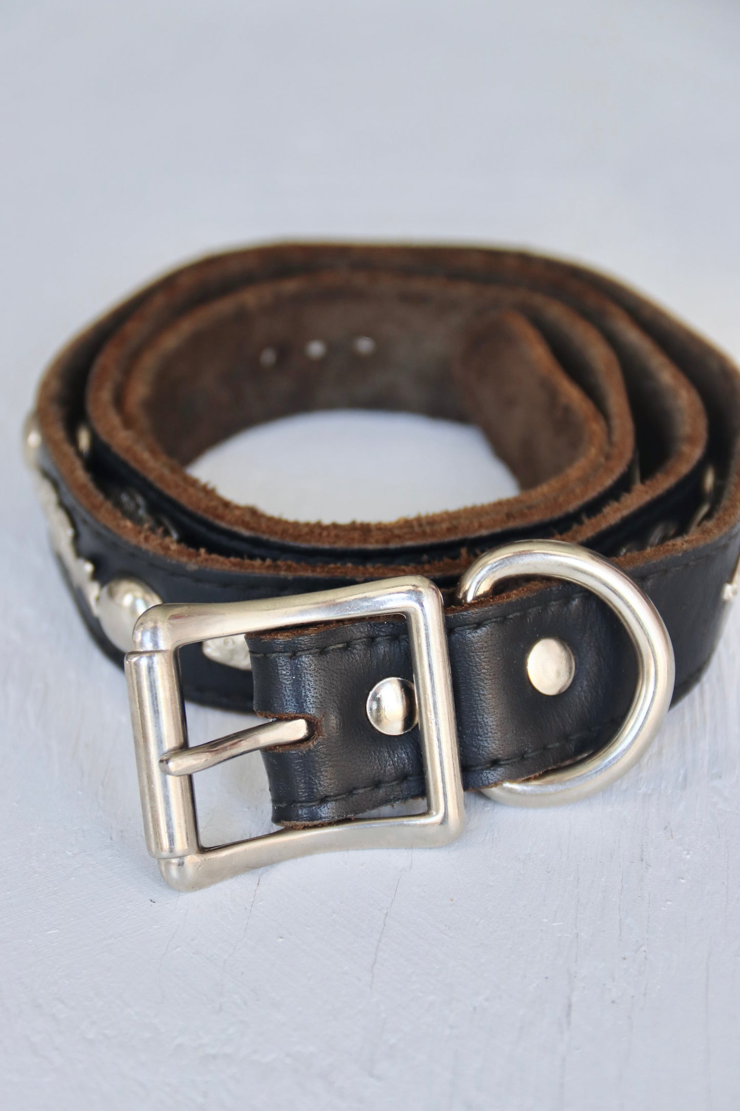 Stamped Fish Leather Belt
