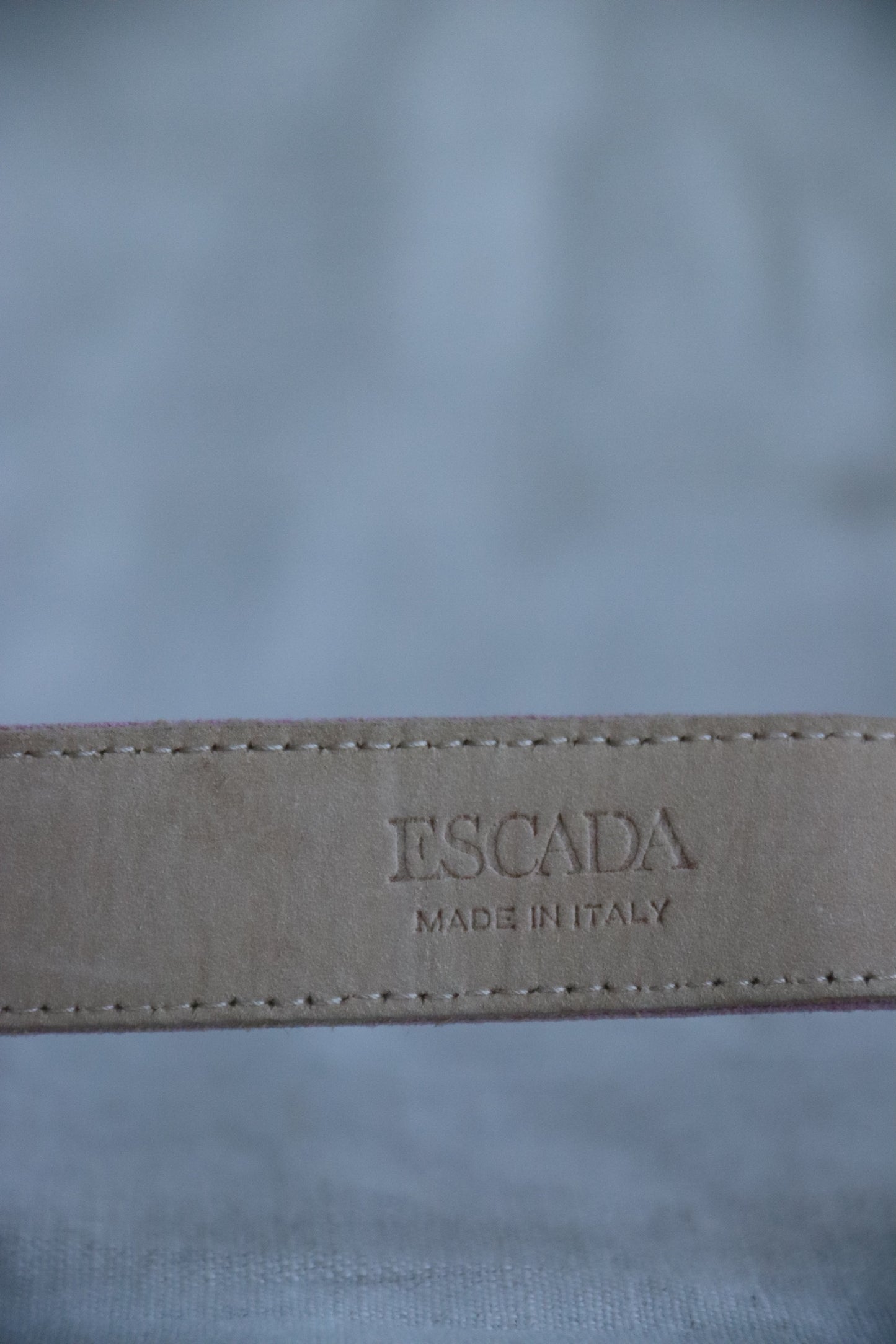 Vintage Escada Pink Suede Belt - 36