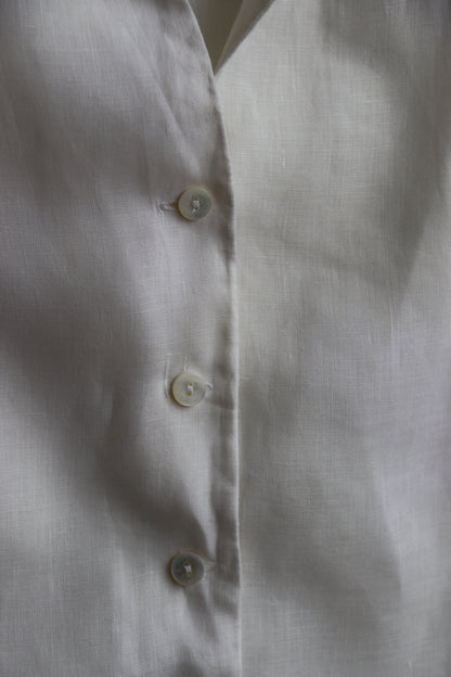 Aldofo Domínguez White Linen Top