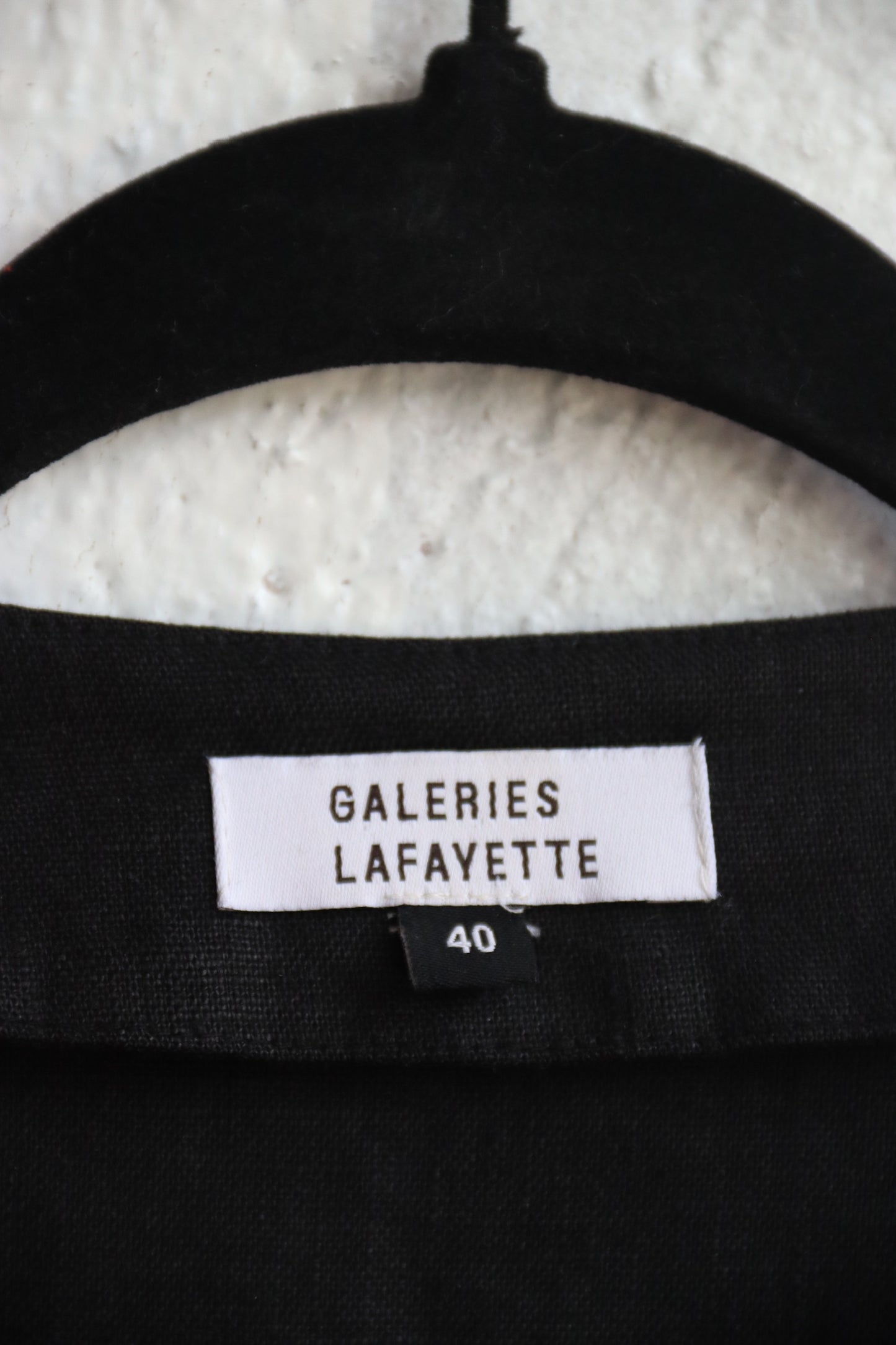 Galeries Lafayette Paris Black Linen Dress