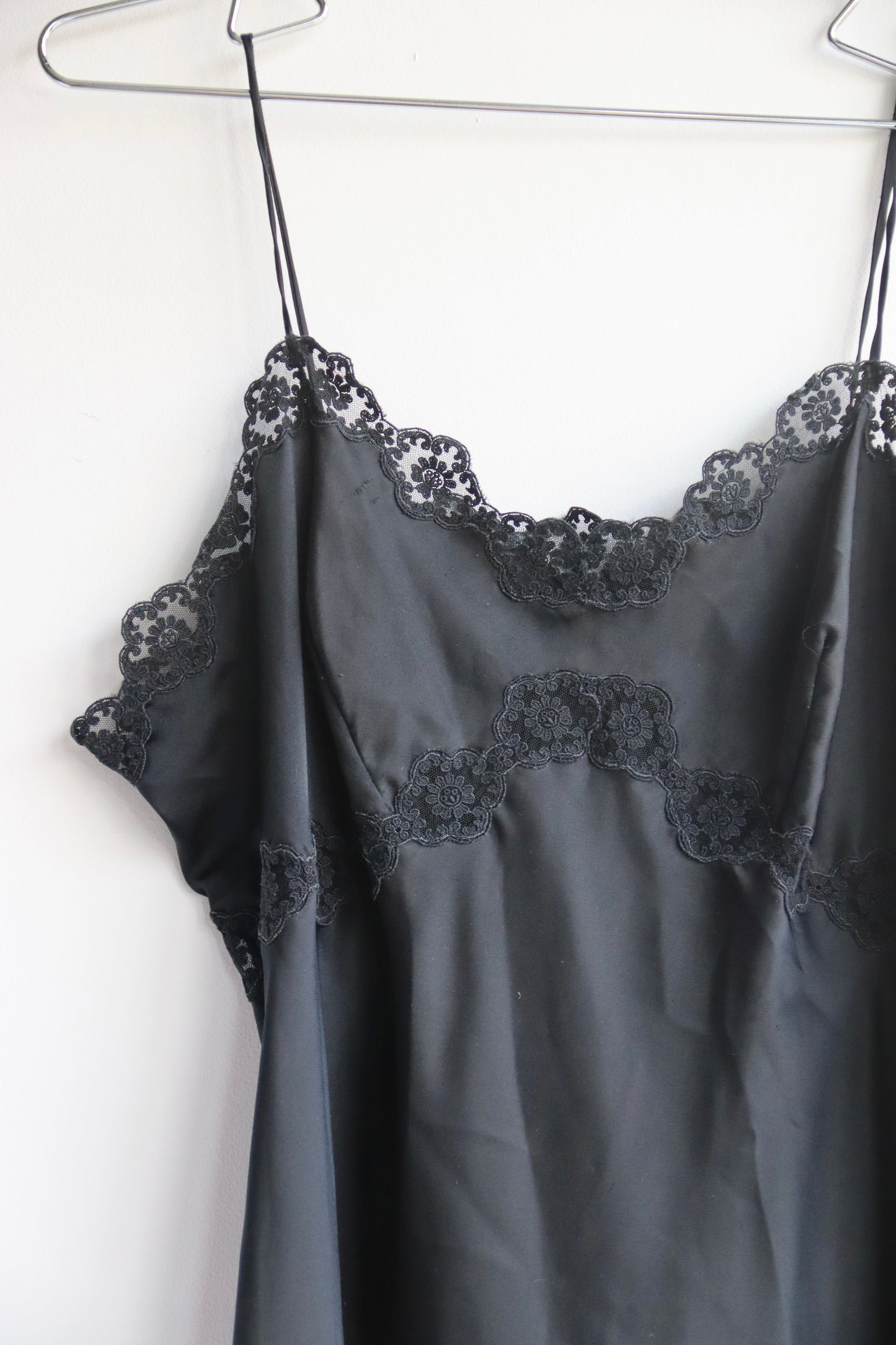 Handmade Italian Black Slip Dress