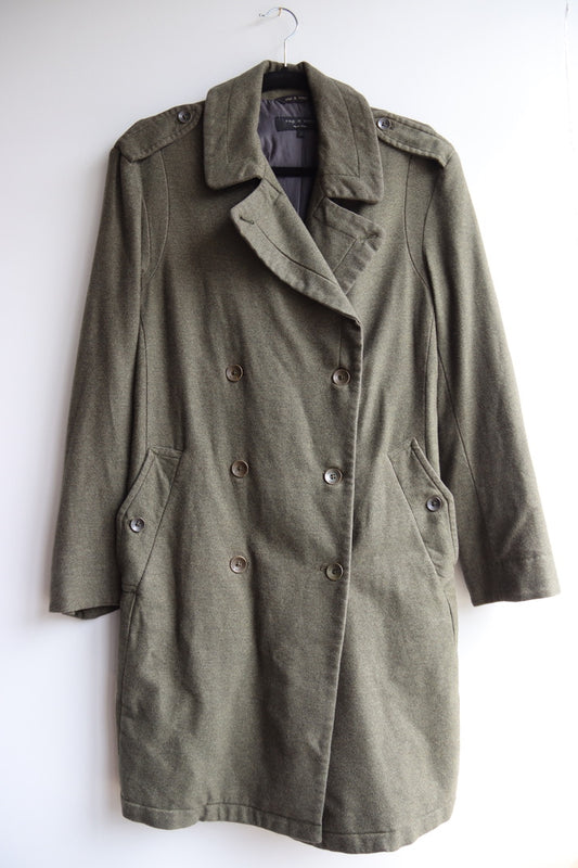 Rag & Bone Green Trench Coat