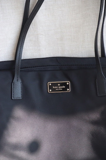 Kate Spade Leather Trimmed Nylon Tote Bag