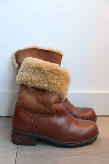 Blondo Brown Shearling Boots