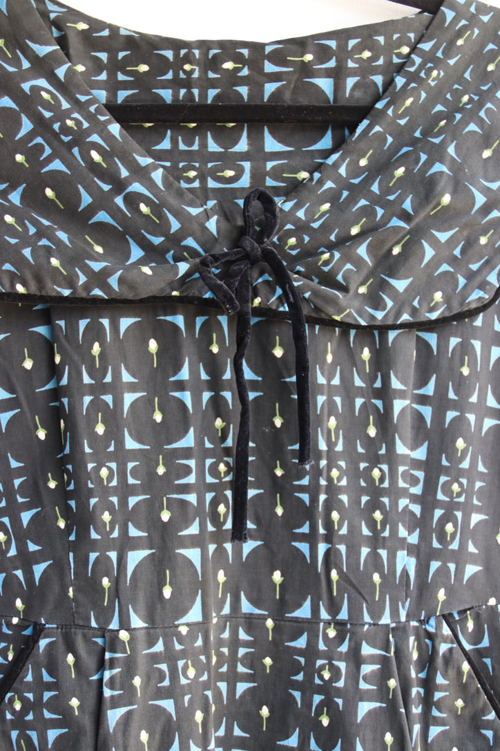 Vintage Handmade Patterned Dress