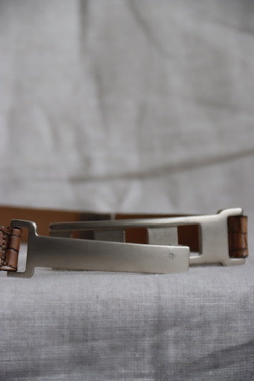 Fibel Silver Tone Belt