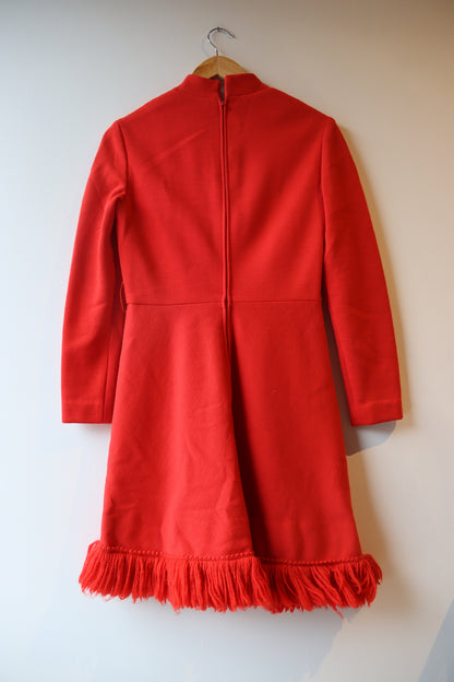 Joan Leslie by Kasper Red Wool Dress