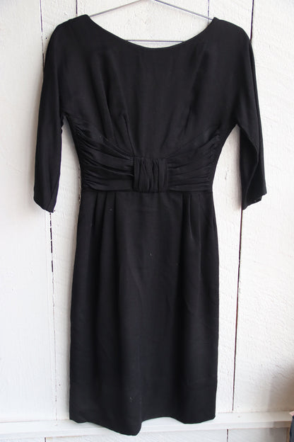 Vintage Black Long Sleeve Dress