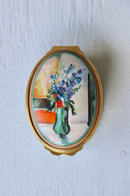 Vlaminck Flower Enamel Box