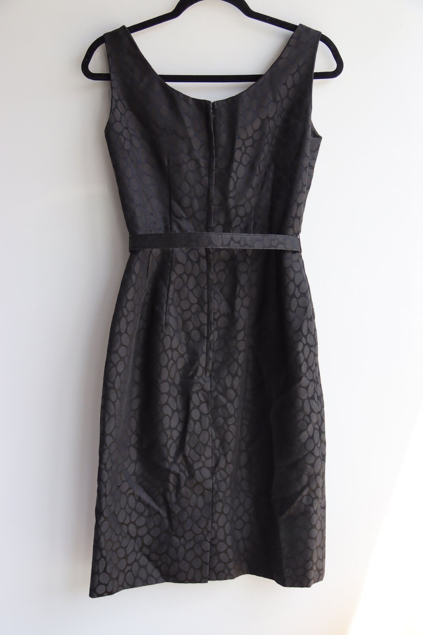 Carson Pirie Scott & Co. jacquard jacket and belted dress set
