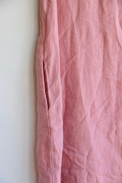 Cut Loose Pink Linen Dress