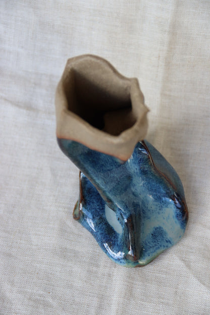 Studio Ceramic Vase with Face