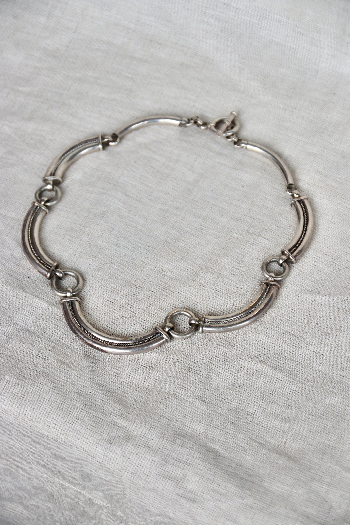 Sterling Silver Segmented Necklace