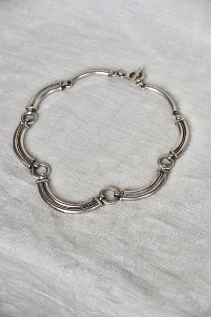 Sterling Silver Segmented Necklace