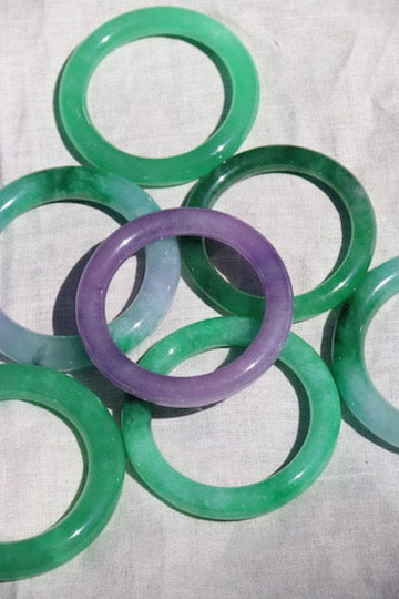 Jadeite Hololith Bangles