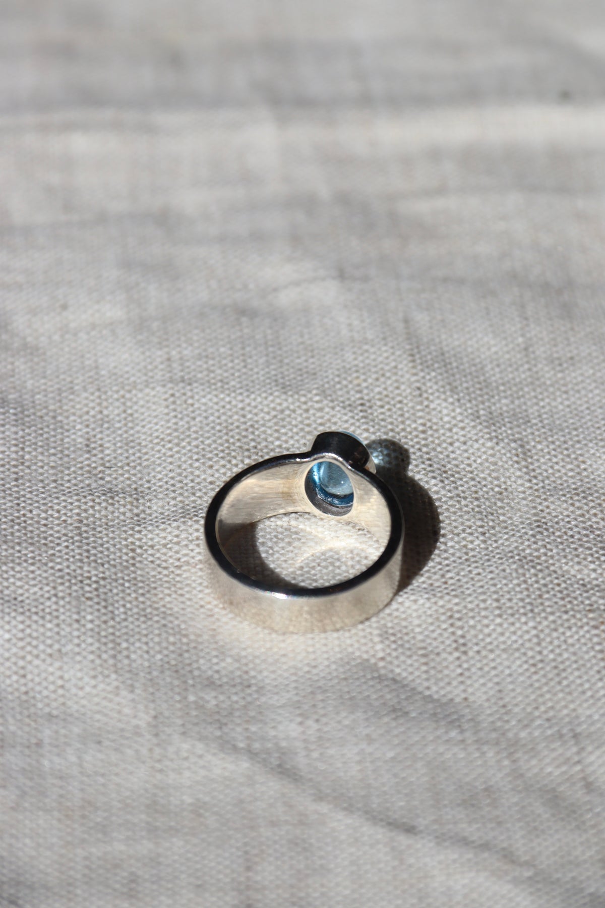 Sterling Silver and Swiss Blue Topaz Ring