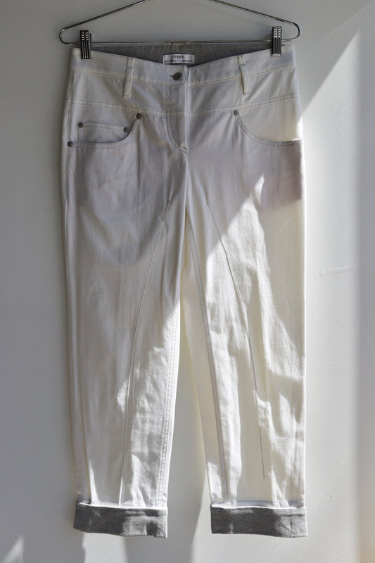 Gunex for Brunello Cucinelli White Pants