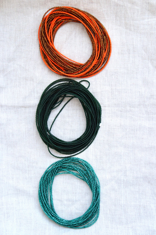 Long Beaded Wrap Necklaces