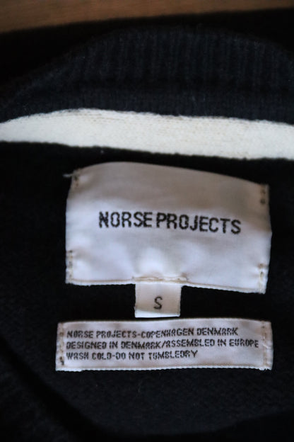 Norse Projects Black Wool Sweater - as is