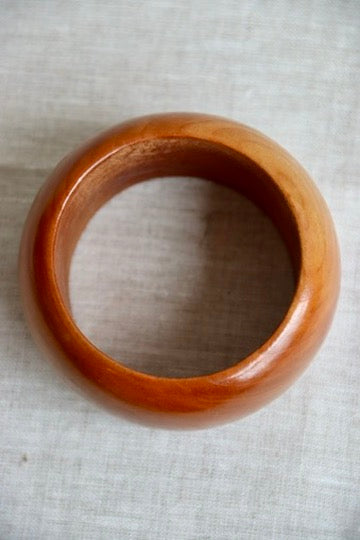 Large Wooden Handmade Bangle Bracelet