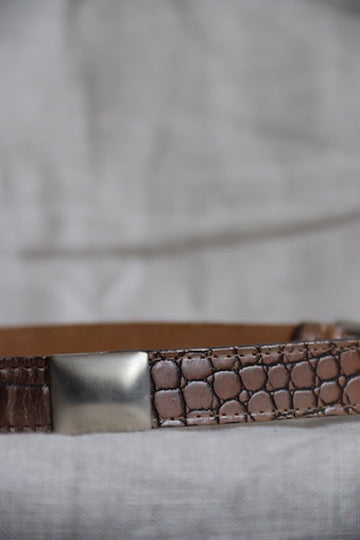 Fibel Silver Tone Belt