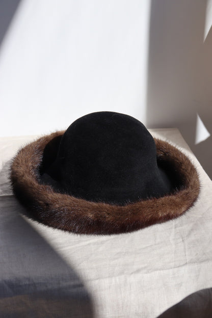 Vintage Lenore Marshall Fur Rim Hat