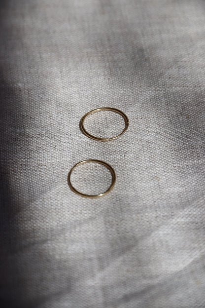 14K Gold Endless Hoop Earrings