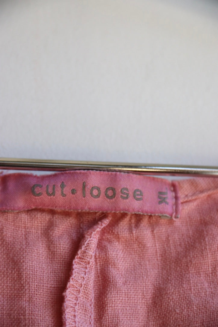 Cut Loose Pink Linen Dress