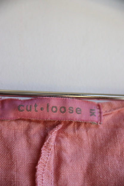 Cut Loose Pink Linen Dress