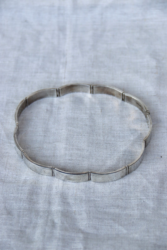 Sterling Silver articulated choker necklace