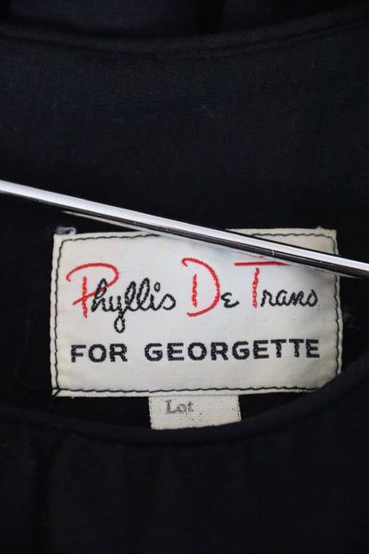 Phyllis De Trano for Georgette Black Dress