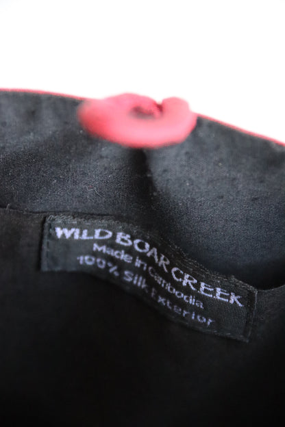 Wild Boar Creek Red Silk Bag