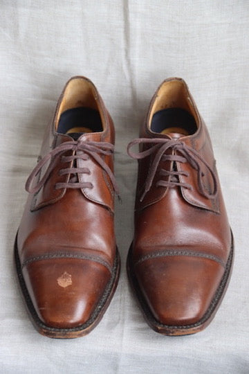 Vanlier Brown Leather Dress Shoes - 8