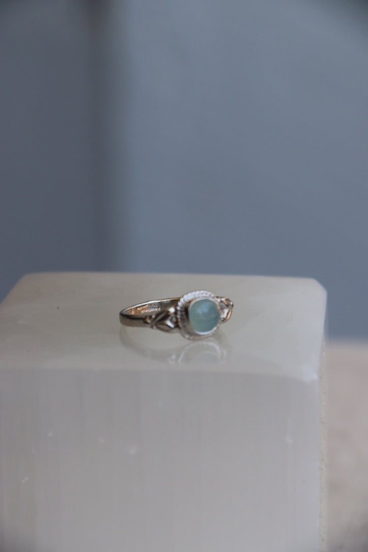 Sterling Silver Aquamarine Ring