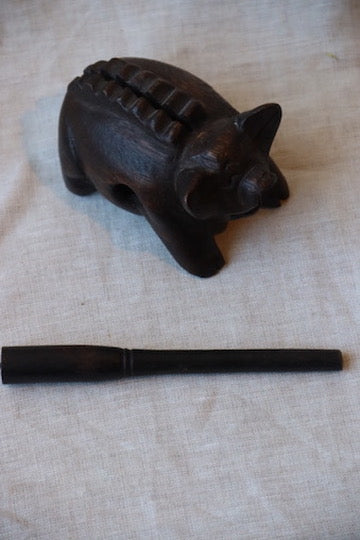 Wooden Pig Musical Instrument