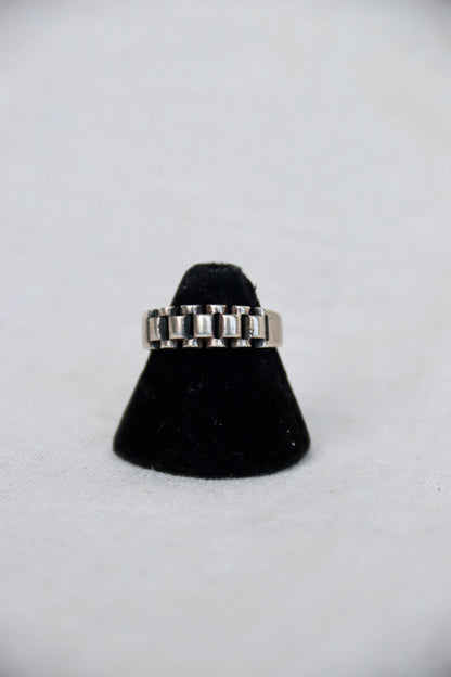 Sterling Silver Track Ring