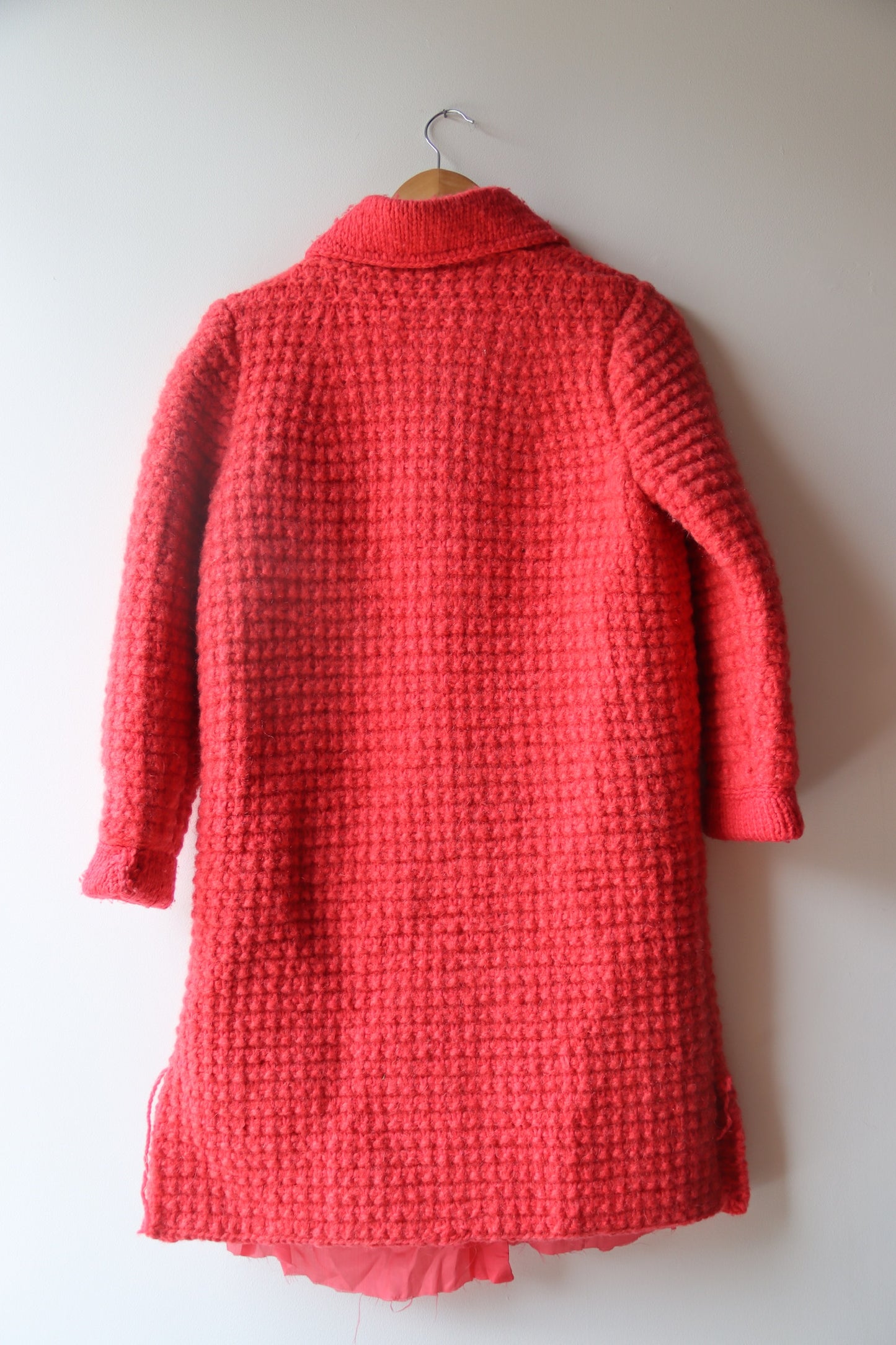 Pink Knit Coat - as is