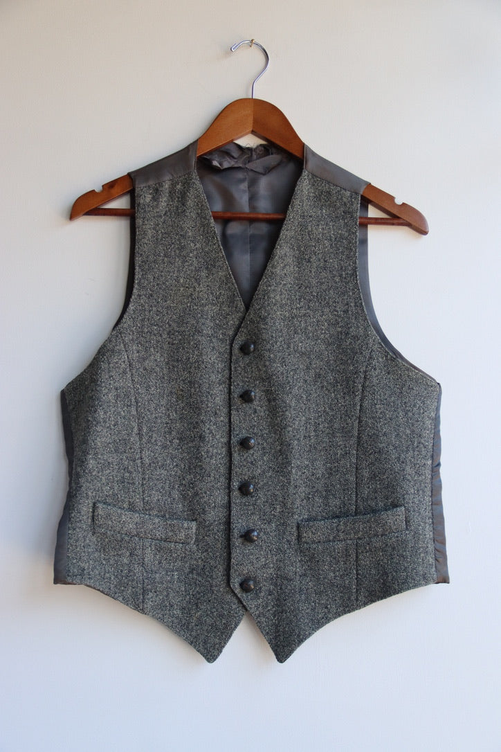 Vintage 1960s Vest Suit Jacket Set - as is
