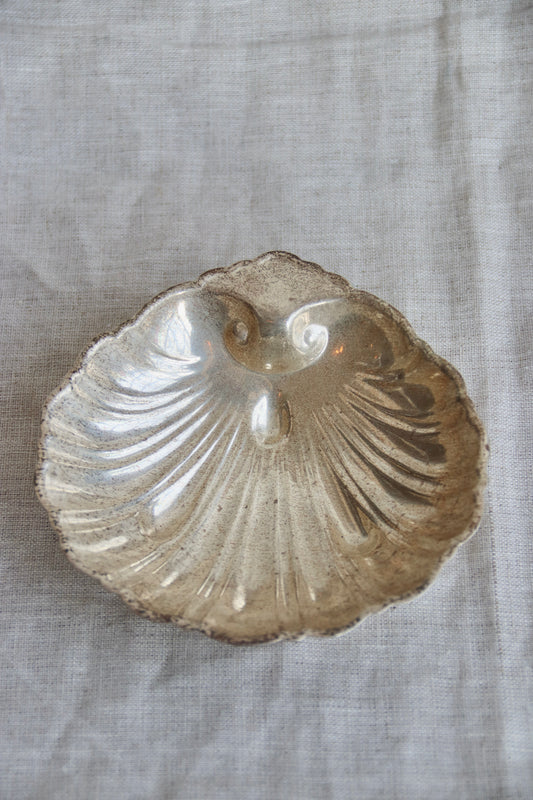 Sterling Silver Shell Dish - single foot