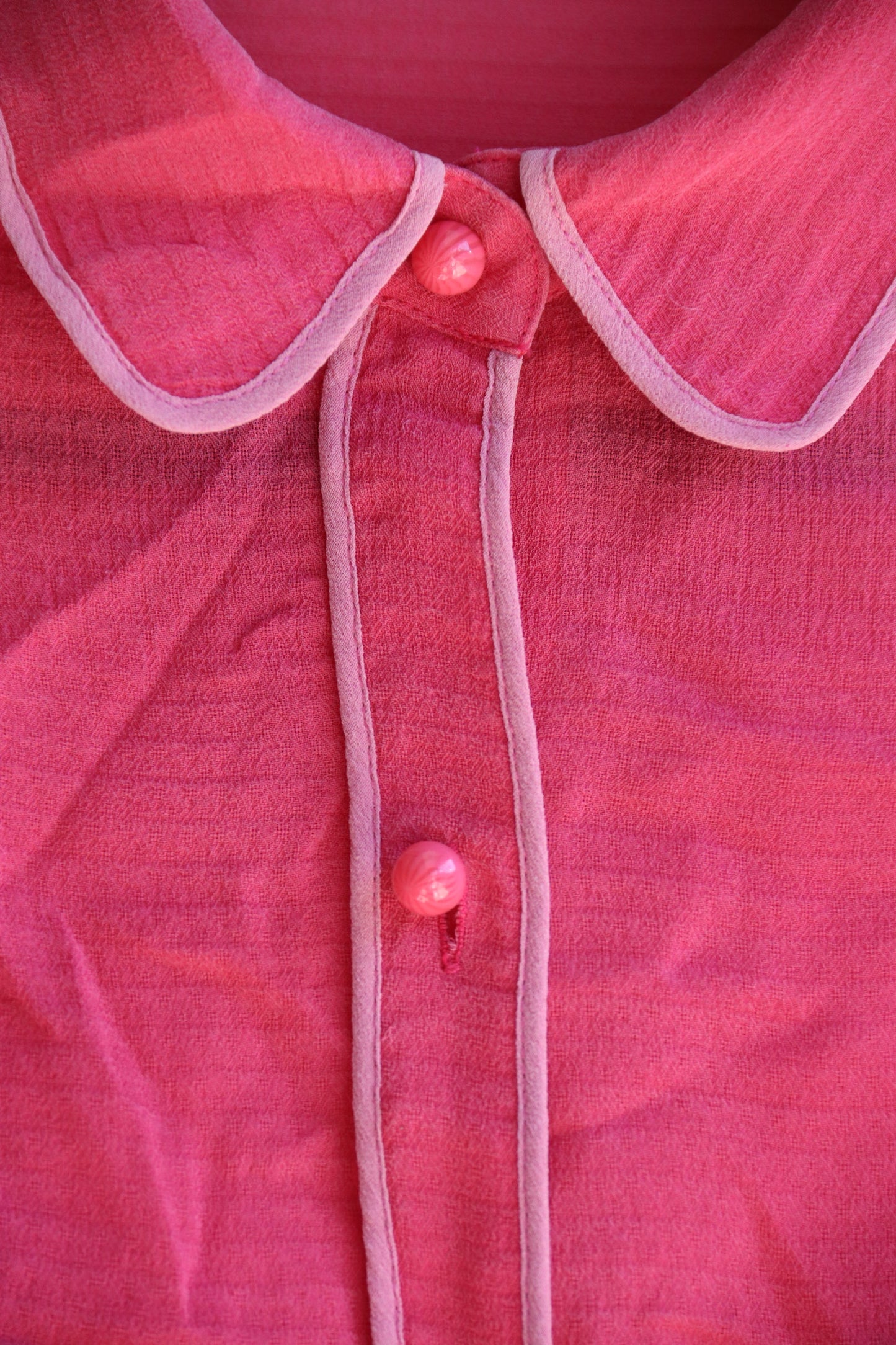 Ann Taylor pink raw silk top